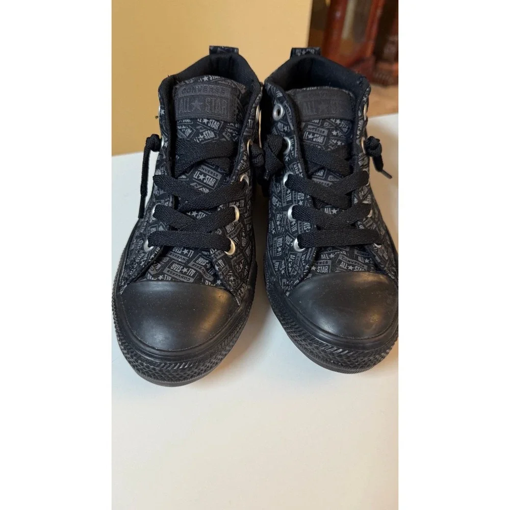 Converse Boy's All Star CT Street Mid Black/Mason‎ Sneakers size 3Y
